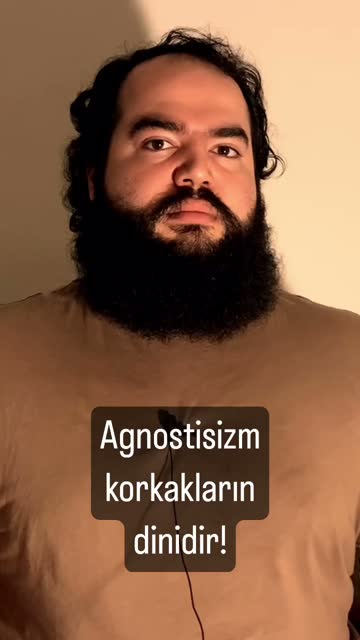 Agnostisizm korkakların dinidir! #reels #felsefe #din #agnostik #korkak
