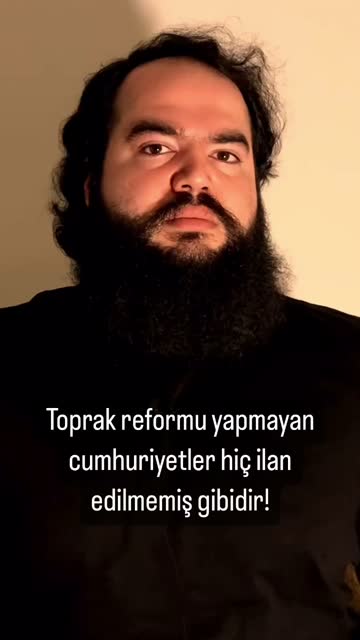 Toprak reformu yapmayan cumhuriyetler hiç ilan edilmemiş gibidir! #reels #felsef