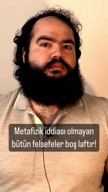 Metafizik iddiası olmayan bütün felsefeler boş laftır! #reels #felsefe #metafizi