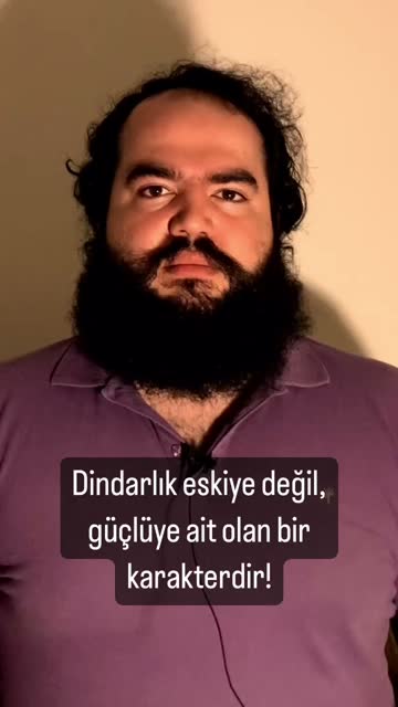 Dindarlık eskiye değil, güçlüye ait olan bir karakterdir! #reels #felsefe #din #