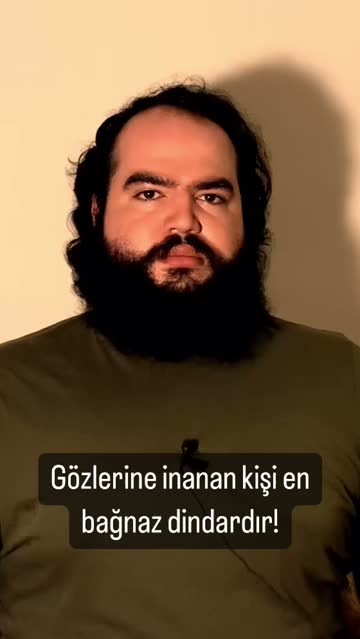 Gözlerine inanan kişi en bağnaz dindardır! #reels #felsefe #din #bilim #gözlem #