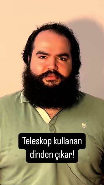 Teleskop kullanan dinden çıkar! #reels #felsefe #bilim #fizik #kabul #gözlem #te