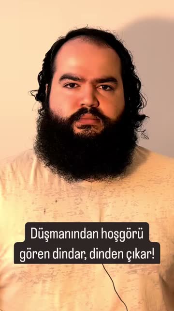 Düşmanından hoşgörü gören dindar, dinden çıkar! #reels #felsefe #din #hoşgörü