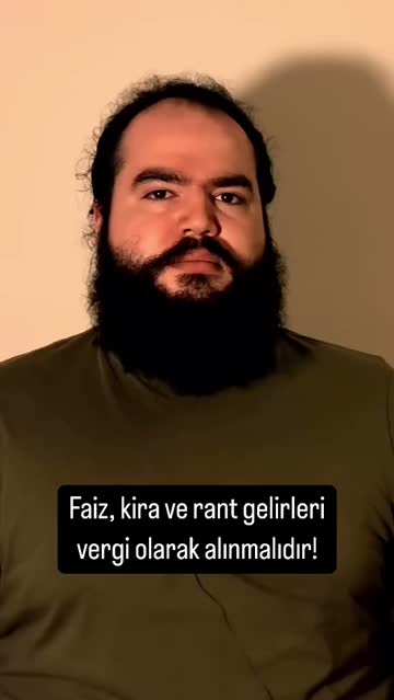 Faiz, kira ve rant gelirleri vergi olarak alınmalıdır! #reels #felsefe #ekonomi 