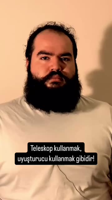 Teleskop kullanmak, uyuşturucu kullanmak gibidir! #reels #felsefe #bilim #gözlem