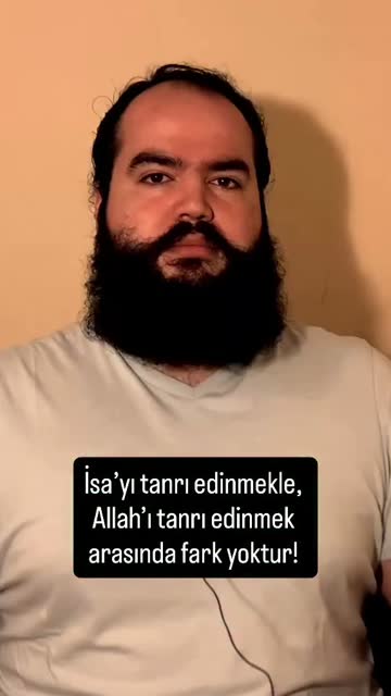 İsa’yı tanrı edinmekle, Allah’ı tanrı edinmek arasında fark yoktur! #reels #fels